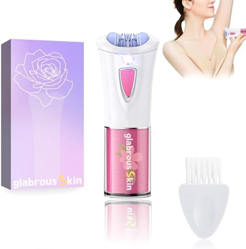 Glabrousskin Hair Remover for Face Portable Electric Razors for Women Cordless Epilator for Gentle Hair Removal