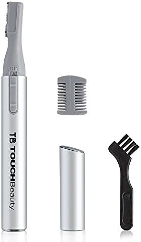Touch Beauty Electric Facial Hair Trimmer Pen (Grey), with Eyebrow Touch-Up Set & Microblade