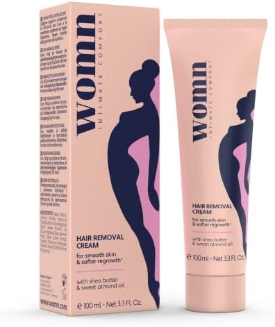 womn Intimate Comfort HAIR REMOVAL CREAM for bikini area & underarms. Smooth skin, no razor bumps or cuts. 3.3 Fl. Oz.