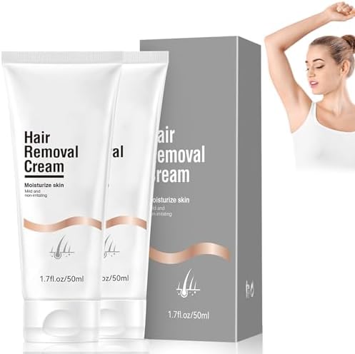 Hair Removal Cream for Women & Men，Painless Bikini Hair Removal Gel，Skin friendly and painless hair removal cream，Fast and Effective Body Hair Removal Lotion for All Skin Types (2pcs)