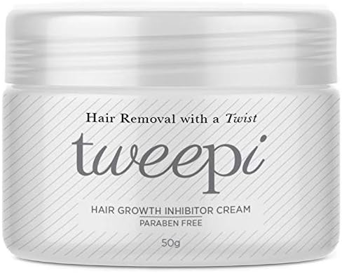 Tweepi Permanent Hair Removal Cream - Hair Growth Inhibitor for Men & Women - Permanent Body & Face Hair Removal - Modern Day Ant Egg Cream Alternative - Made in The UK - 50gm