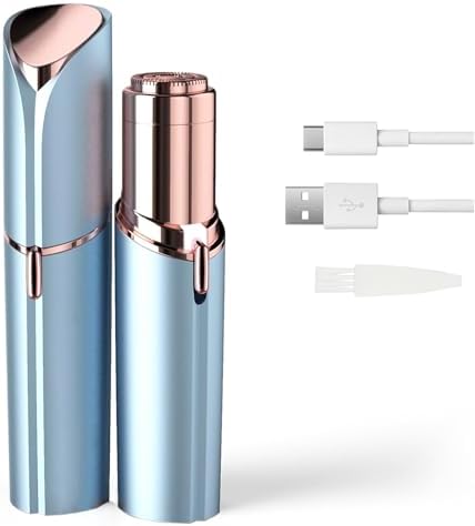 tuokiy Womens Facial Hair Remover, Electric Razors for Facial Hair Removal, Painless Hair Trimmer for Lip, Mustache, Chin