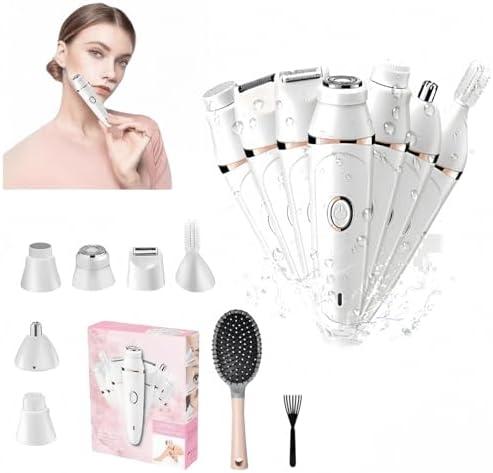 Pluxy Epil Pro 3.0 Women Face Epilator，Electric Razor - Pluxy Hair Removal for Face，7-in-1 Painless Body Shaver ，Suitable for Face, Body, Legs, Bikini, Underarms, Arms (Shaver+air Cushion Comb)