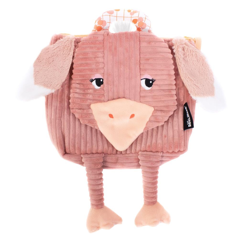 Les Deglingos Corduroy Backpack Pomelos The Ostrich