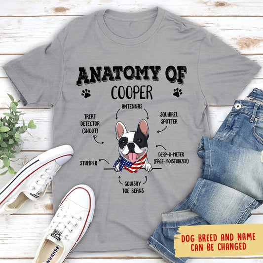 Anatomy Of A Dog - Personalized Custom Unisex T-shirt
