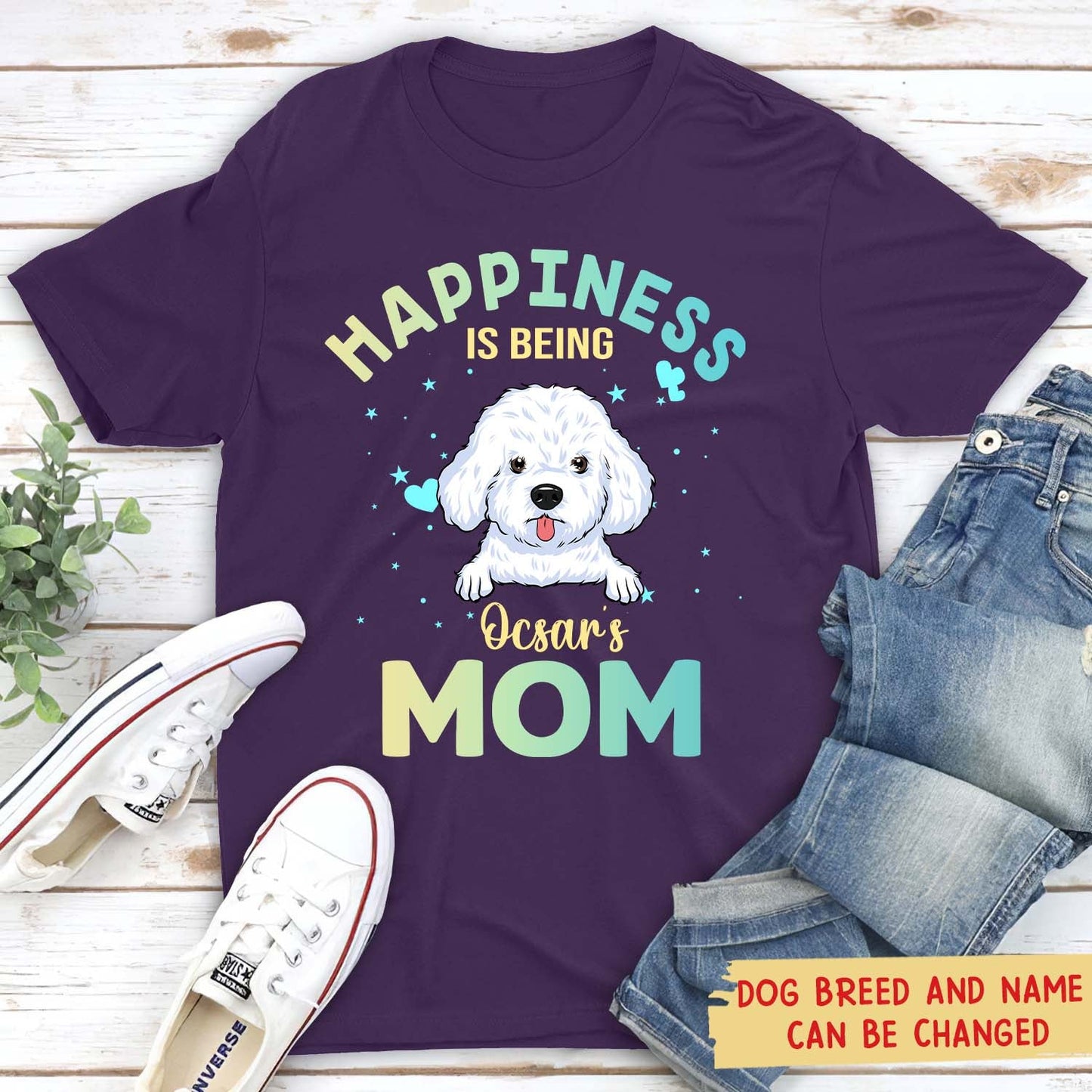 Being A Dog Mom 2 - Personalized Custom Unisex T-shirt