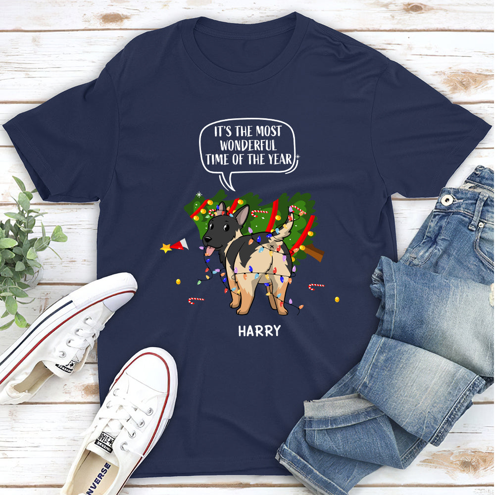 Wonderful Time Christmas - Personalized Custom Unisex T-Shirt