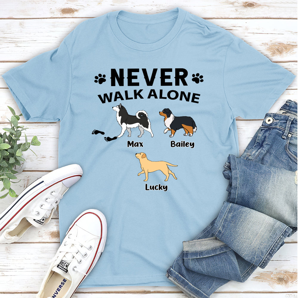 Never Alone - Personalized Custom Unisex T-shirt