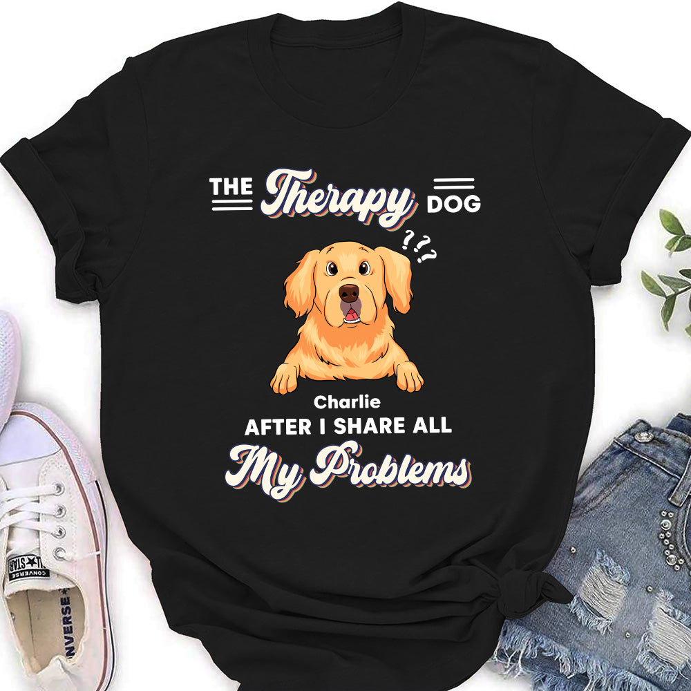 The Therapy Dog - Personalized Custom Women's T-shirt