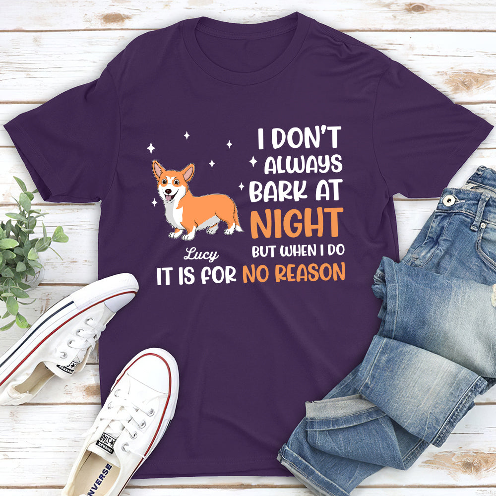 Bark At Night - Personalized Custom Unisex T-shirt