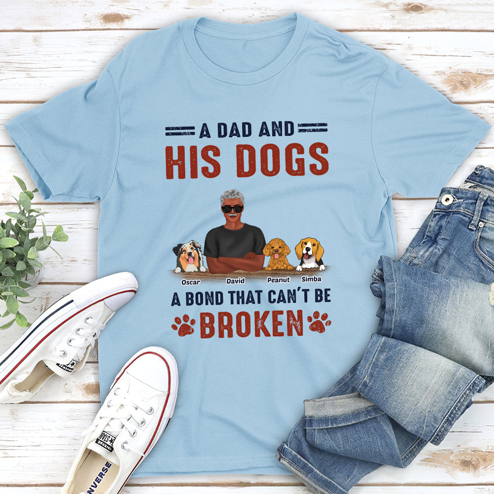 A Dad And His Dog - Personalized Custom Unisex T-shirt