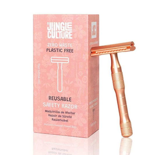 Jungle Culture Reusable Safety Razor - Rose Gold