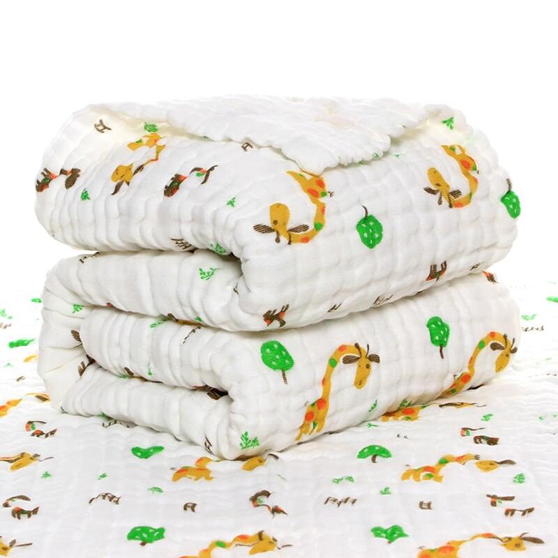 Heavenly Hugs Organic 6-Layer Baby Swaddle Muslin Blanket