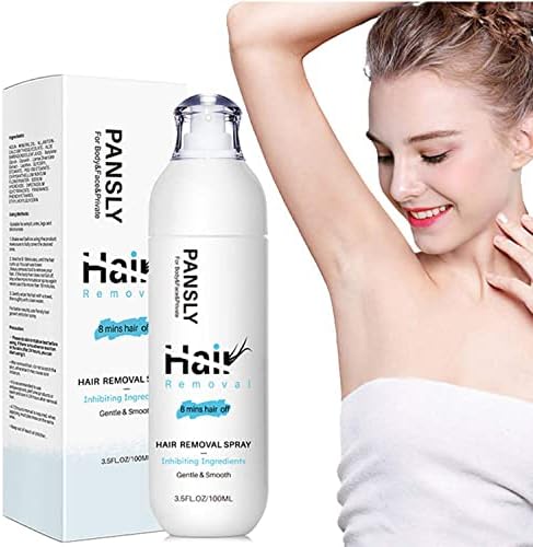 100ml Hair Removal Spray,Hair Removal Cream,Non-Irritating Moisturizing Hair Removal Spray for Men Women Legs Hands Arms Underarms and Bikini Areas