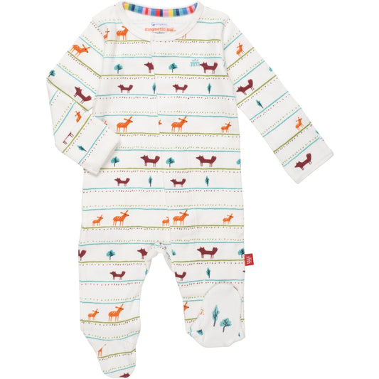 Magnetic Me River Crossing Organic Cotton Magnetic Parent Favorite Footie