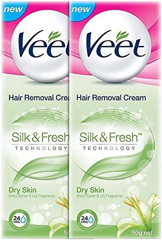 Veet Dry Skin Hair Removal Cream - 50 g (Pack of 2)