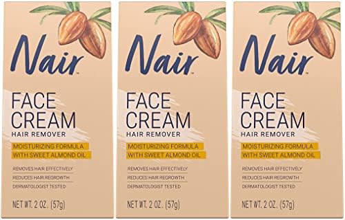 Nair Hair Remover Face Cream, 2 Oz, Pack of 3