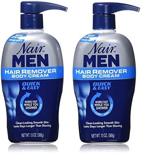 Nair Men Hair Removal Body Cream, 13 Ounce (Pack of 2)