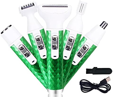 FA FIGHTART 5 in 1 Electric Razor for Women Hair Trimmer Shaver Epilator Hair Remover Removal Body Facial Leg Smooth Winter 2024