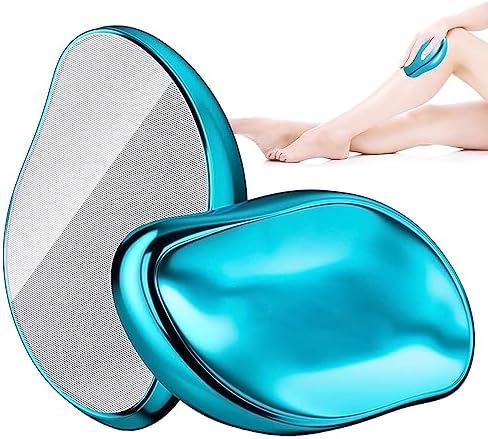 Crystal Hair Eraser for Women and Men, Reusable Crystal Hair Remover,Hair Remover Stone, Crystal Shaver, Crystal Hair Removal for Back Arms Legs - Achieve Silky Smooth Skin