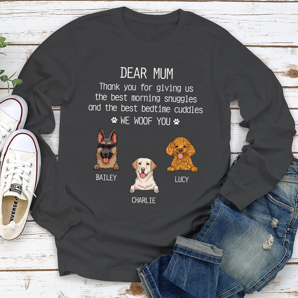 Snuggles and Cuddles - Personalized Custom Long Sleeve T-shirt