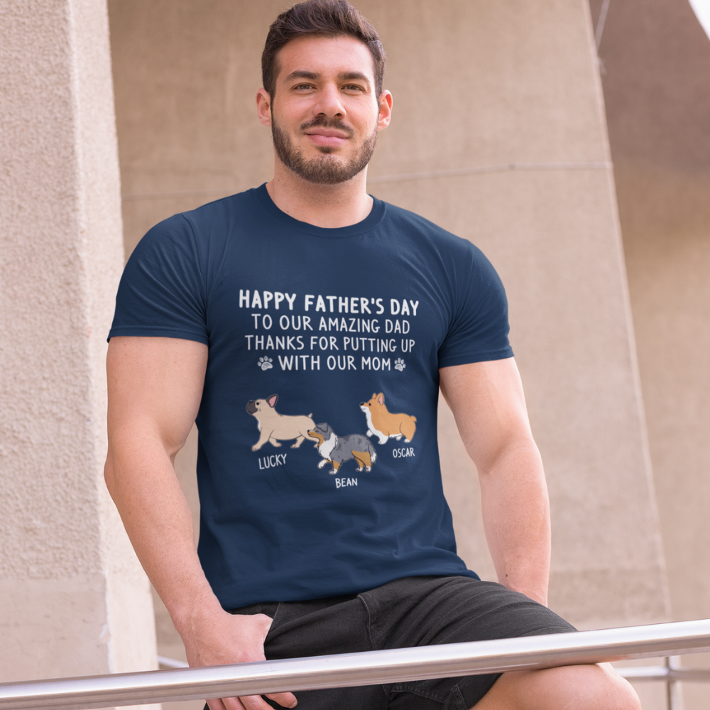 Put Up With My Mom - Personalized Custom Unisex T-shirt