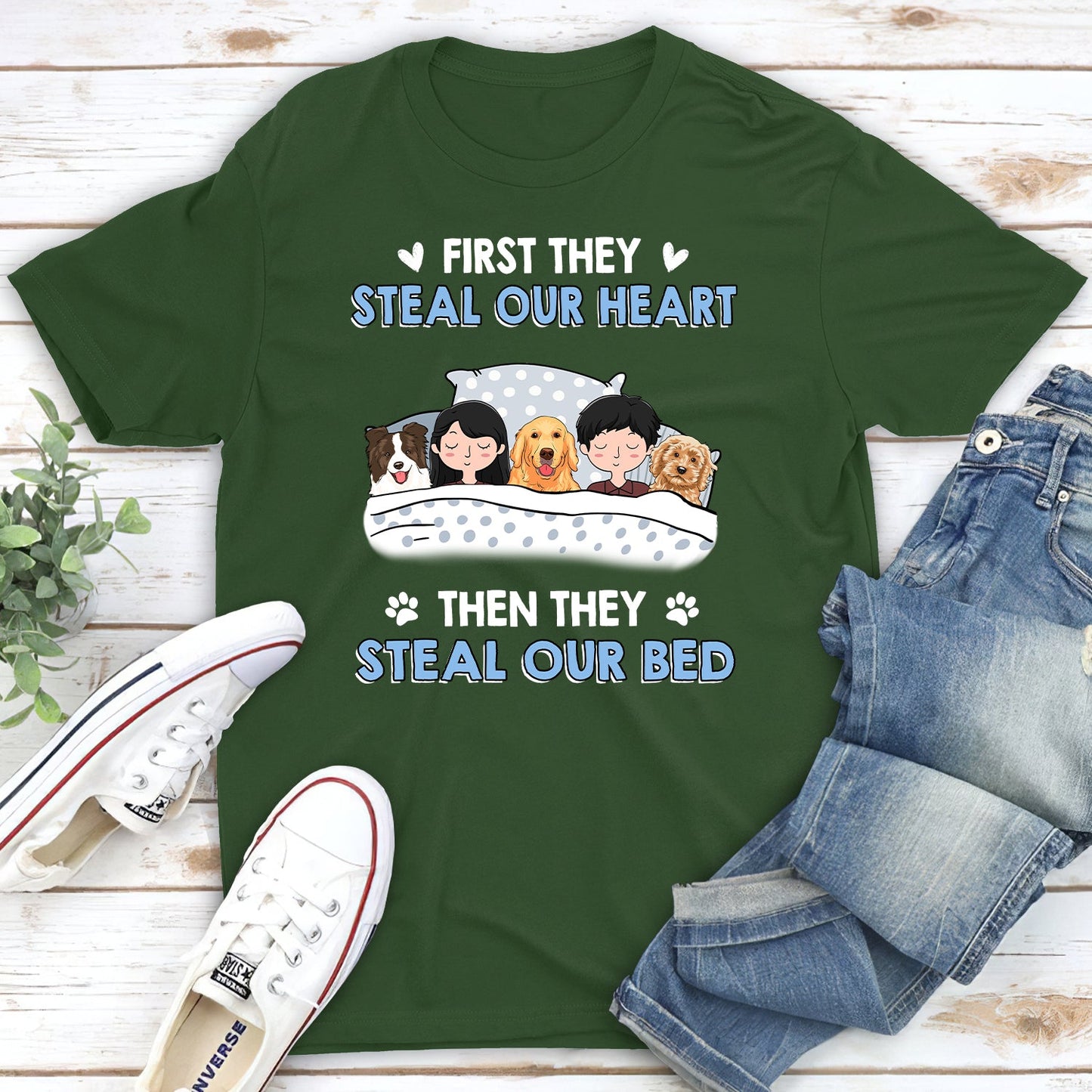 Steal Our Heart - Personalized Custom Unisex T-shirt