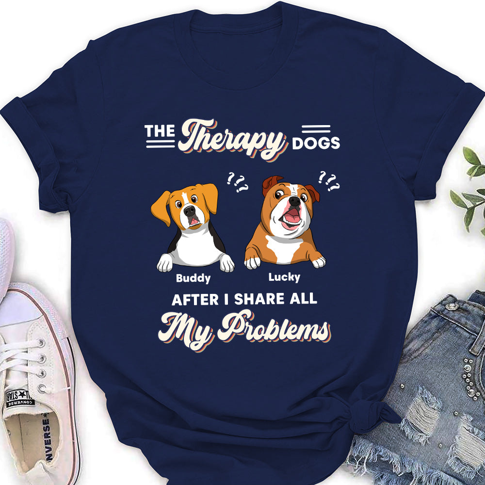 The Therapy Dog - Personalized Custom Women's T-shirt