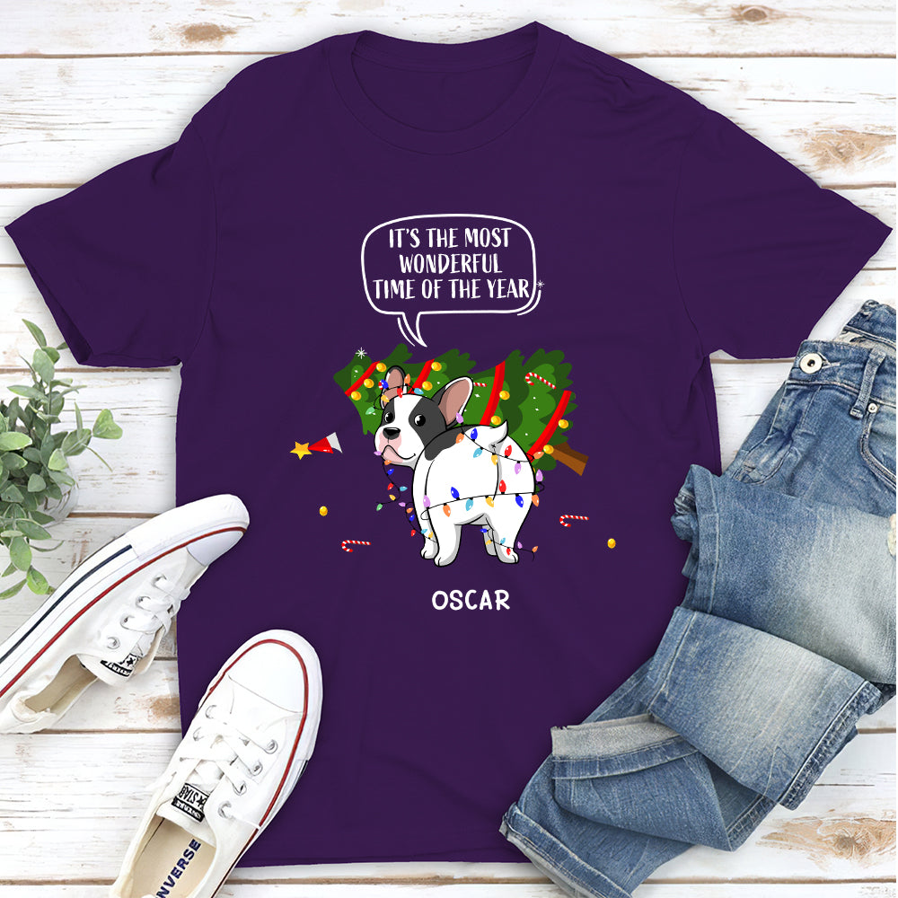 Wonderful Time Christmas - Personalized Custom Unisex T-Shirt