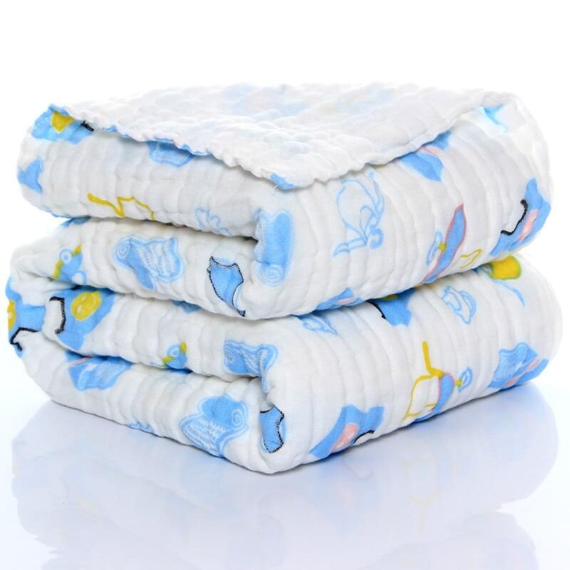 Heavenly Hugs Organic 6-Layer Baby Swaddle Muslin Blanket