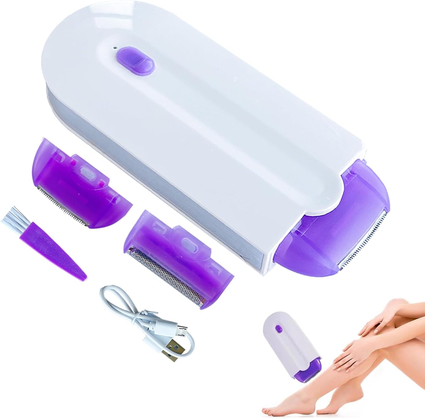 Focusing Silky Smooth Hair Eraser, Epilator Smooth Touch Hair Remover Painless Hair Removal for Women, Light Technology Hair Remove, Silky Smooth Hair Eraser Apply to Any Part of The Body