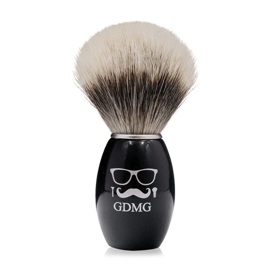 Badger Brush,The Art of Shaving, Black Wooden Handle, Enlightener Badger Hair Shave Brush for Men's Shaving