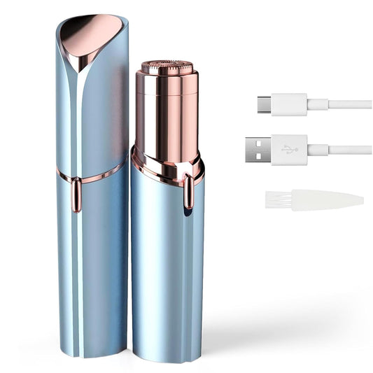 Womens Facial Hair Remover, Electric Razors for Facial Hair Removal, Painless Hair Trimmer for Lip, Mustache, Chin