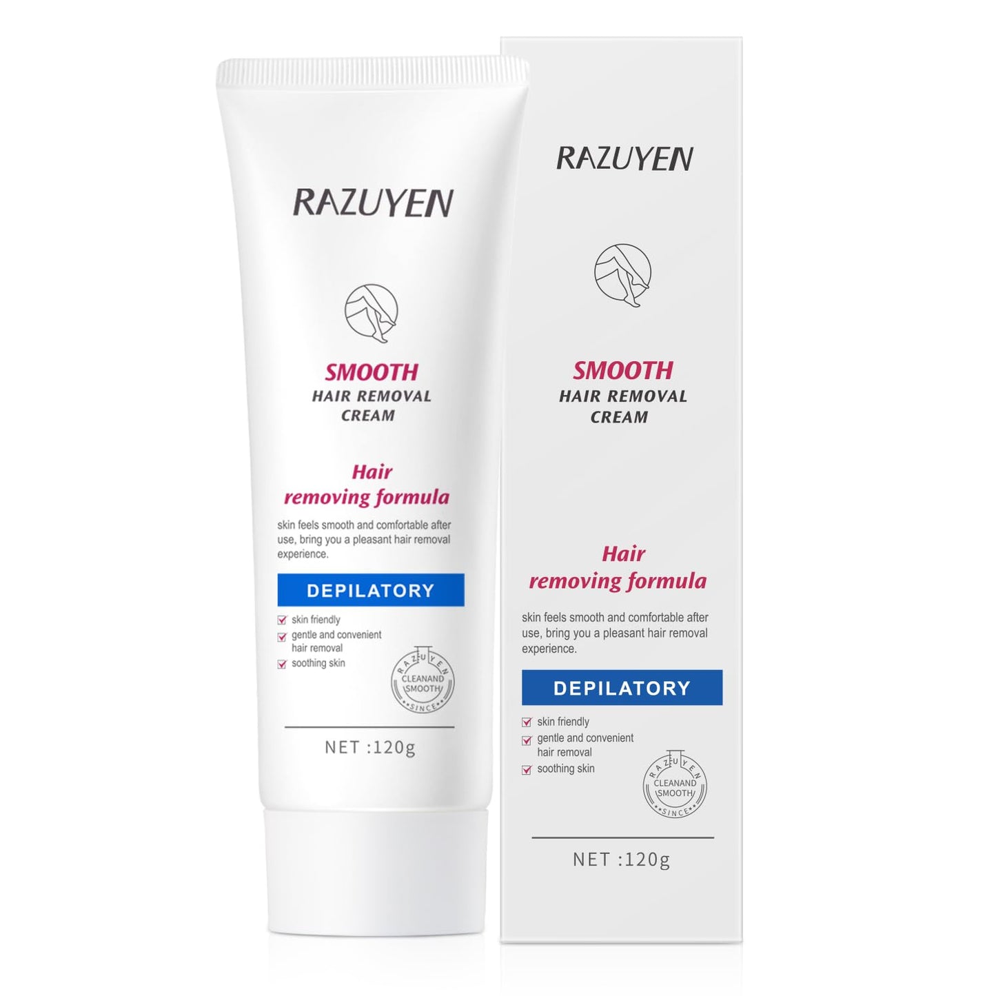 Painless Body Hair Removal Cream, Depilatory Cream for Unwanted Hair in Underarms, Legs and Arms, Sensitive Skin Hair Removal Cream For Women, Natural Hair Removal Cream, 4.23 Ounce