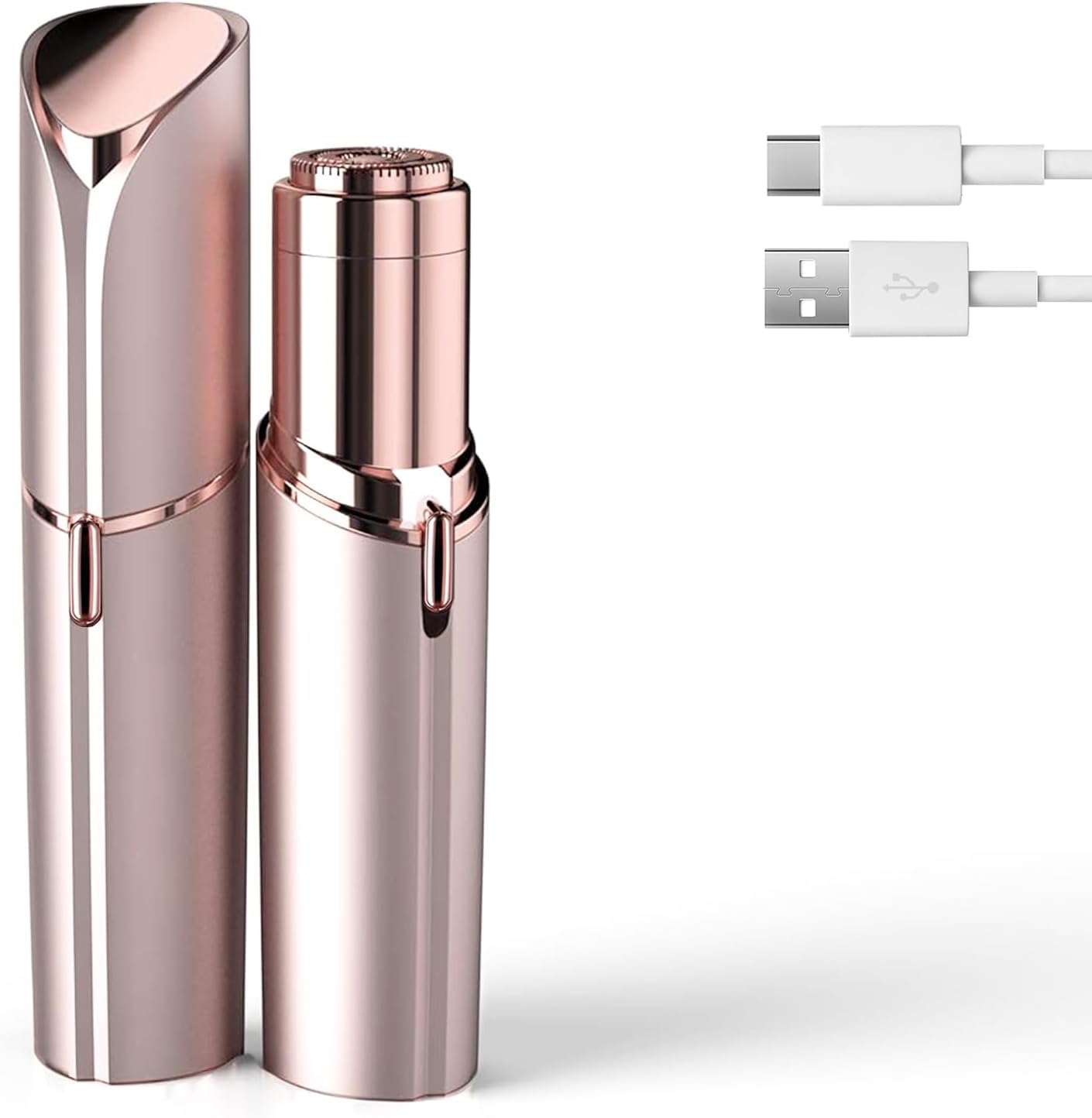 tuokiy Facial Hair Removal for Women, Painless Hair Removal Device, Portable Facial Hair Remover for Face with USB Rechargeable