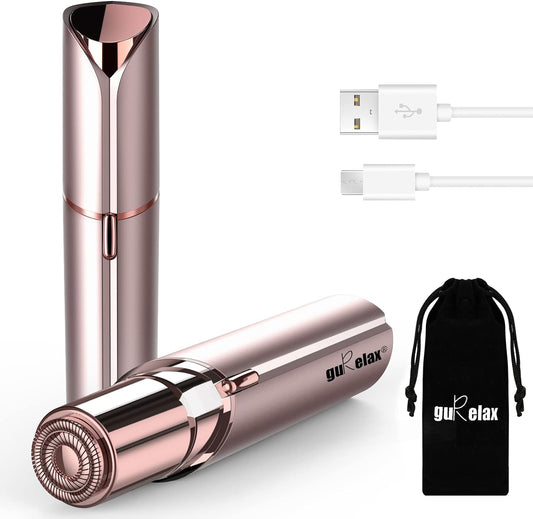 Facial Hair Removal Device for Women, Rechargeable Womens Facial Hair Remover, Painless Females Face Shavers, Electric Trimmer for Mustache/Chin/Upper Lip, Best Ladies Razors by Gurelax