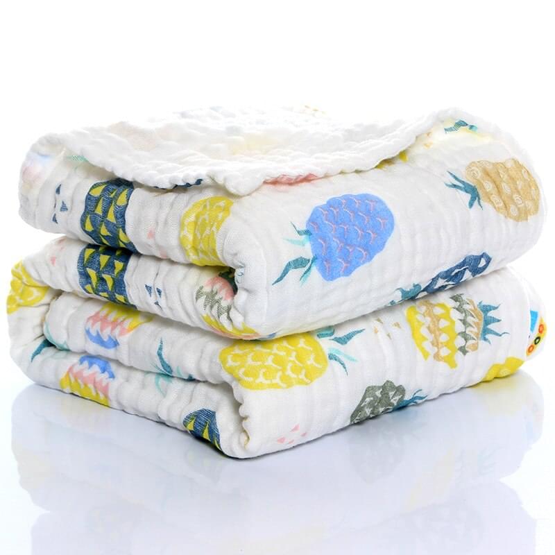 Heavenly Hugs Organic 6-Layer Baby Swaddle Muslin Blanket