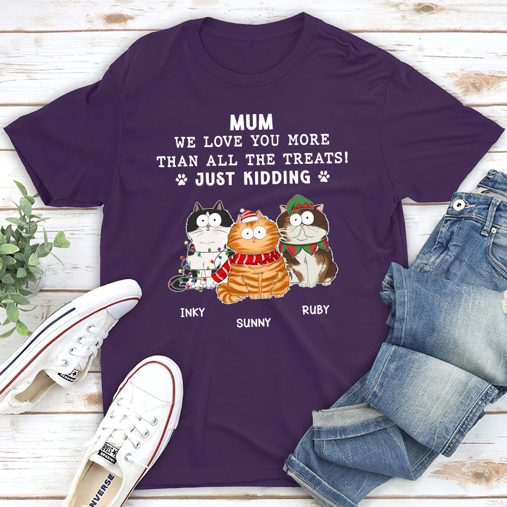 All The Treats For Cat - Personalized Custom Unisex T-shirt