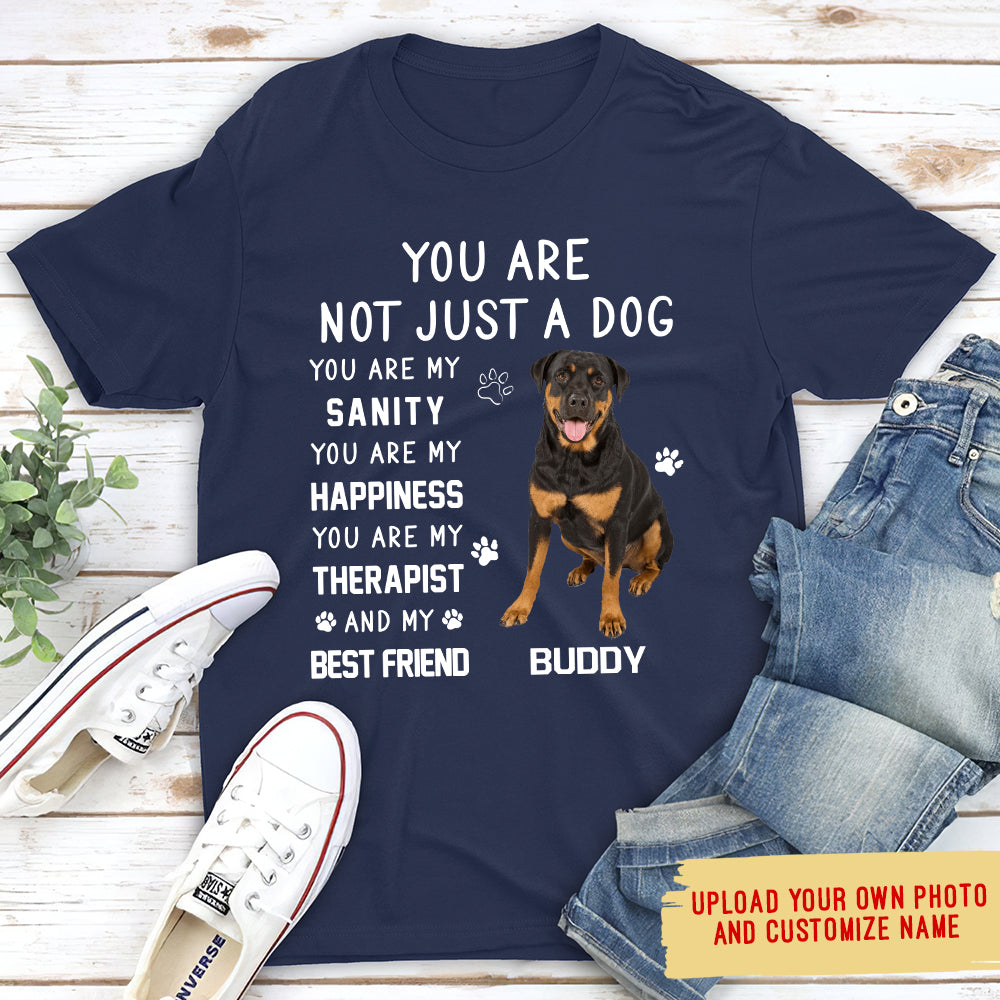 Not Just Dog Photo - Personalized Custom Photo Unisex T-shirt