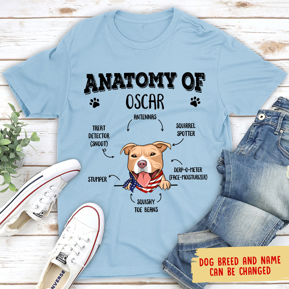 Anatomy Of A Dog - Personalized Custom Unisex T-shirt