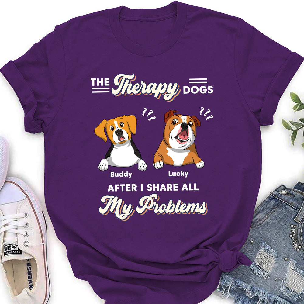 The Therapy Dog - Personalized Custom Women's T-shirt