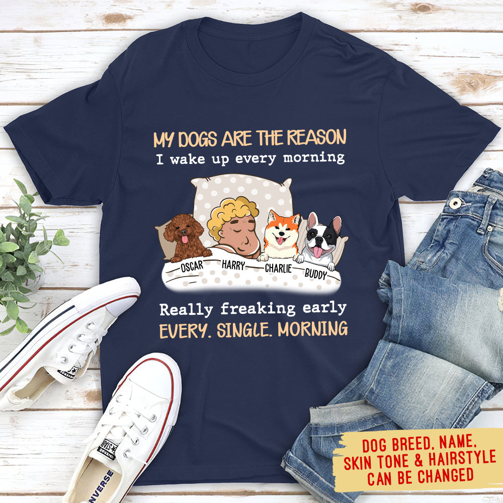 My Dog Is The Reason - Personalized Custom Unisex T-shirt