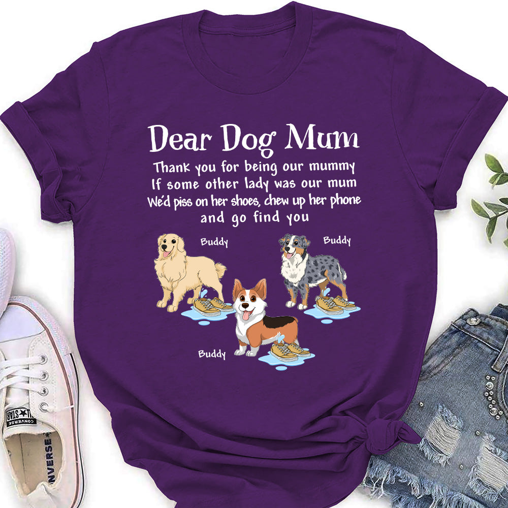 My Dearest Dad - Personalized Custom Women's T-shirt