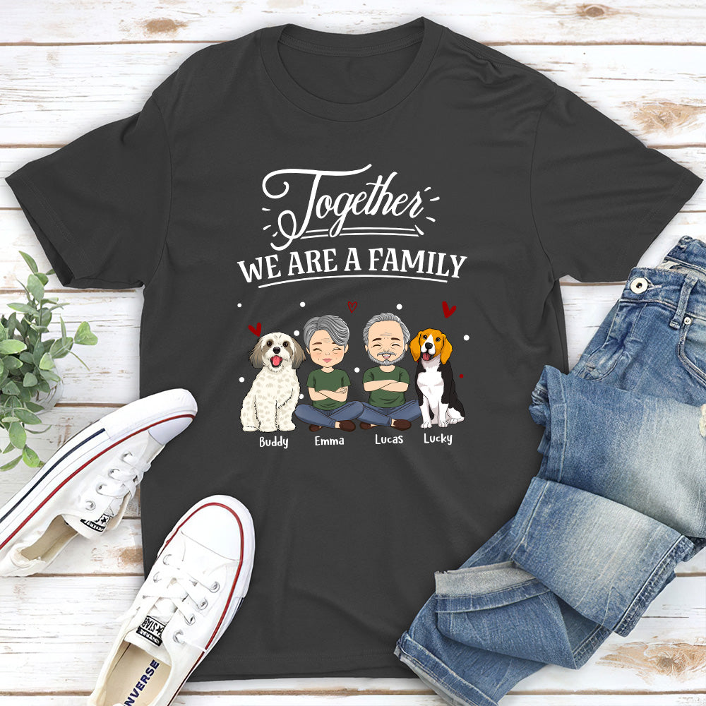Together We Are A Family - Personalized Custom Unisex T-shirt