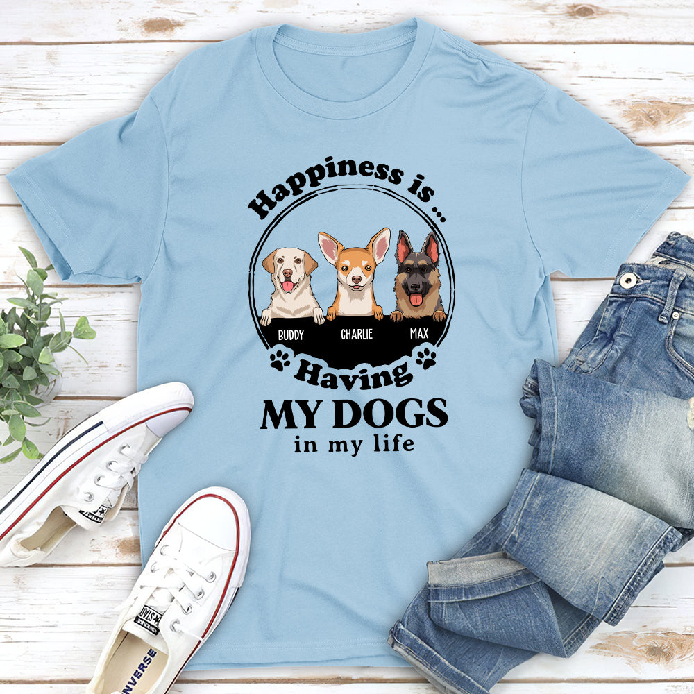 Happiness Is - Personalized Custom Unisex T-shirt