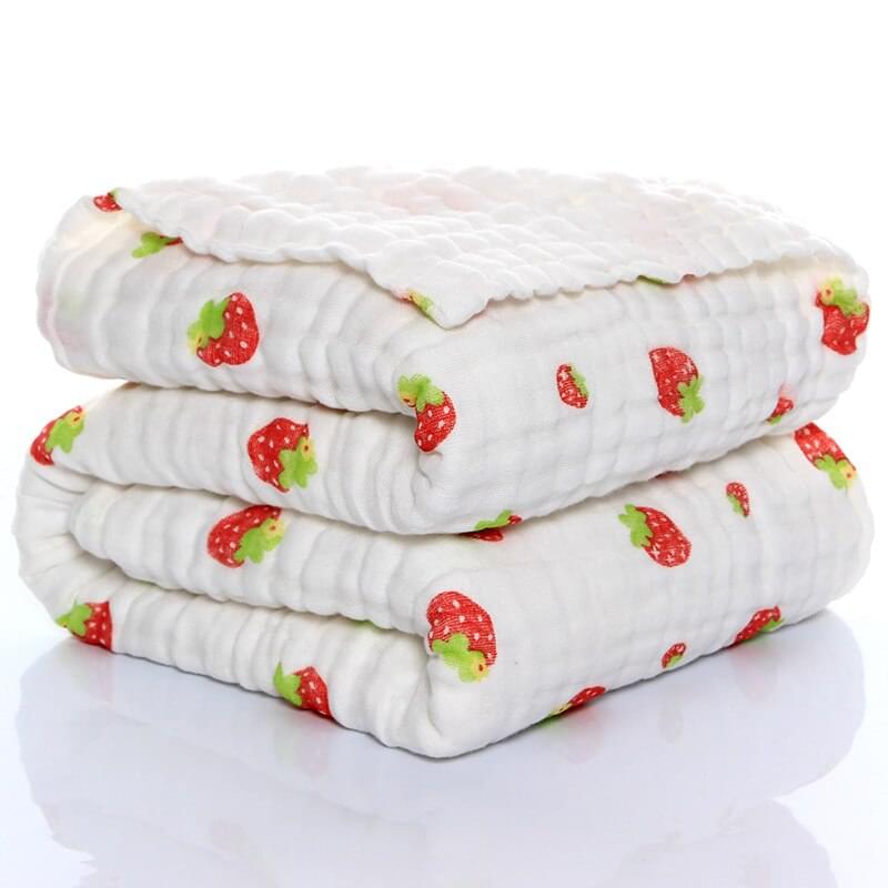 Heavenly Hugs Organic 6-Layer Baby Swaddle Muslin Blanket