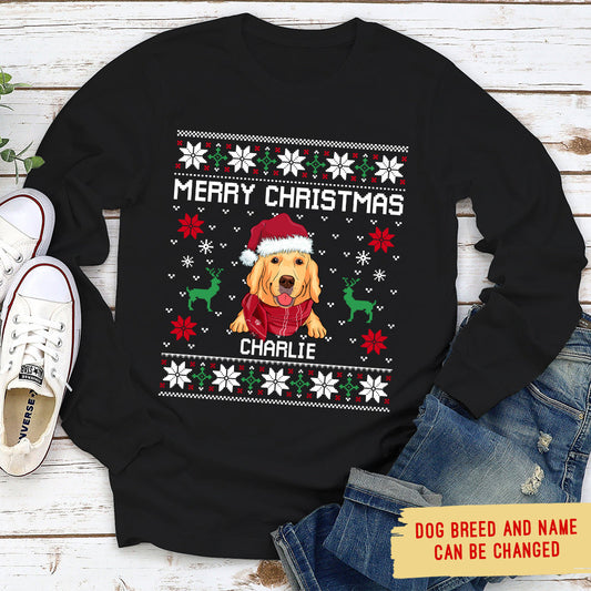 Merry Christmas - Personalized Custom Long Sleeve T-shirt