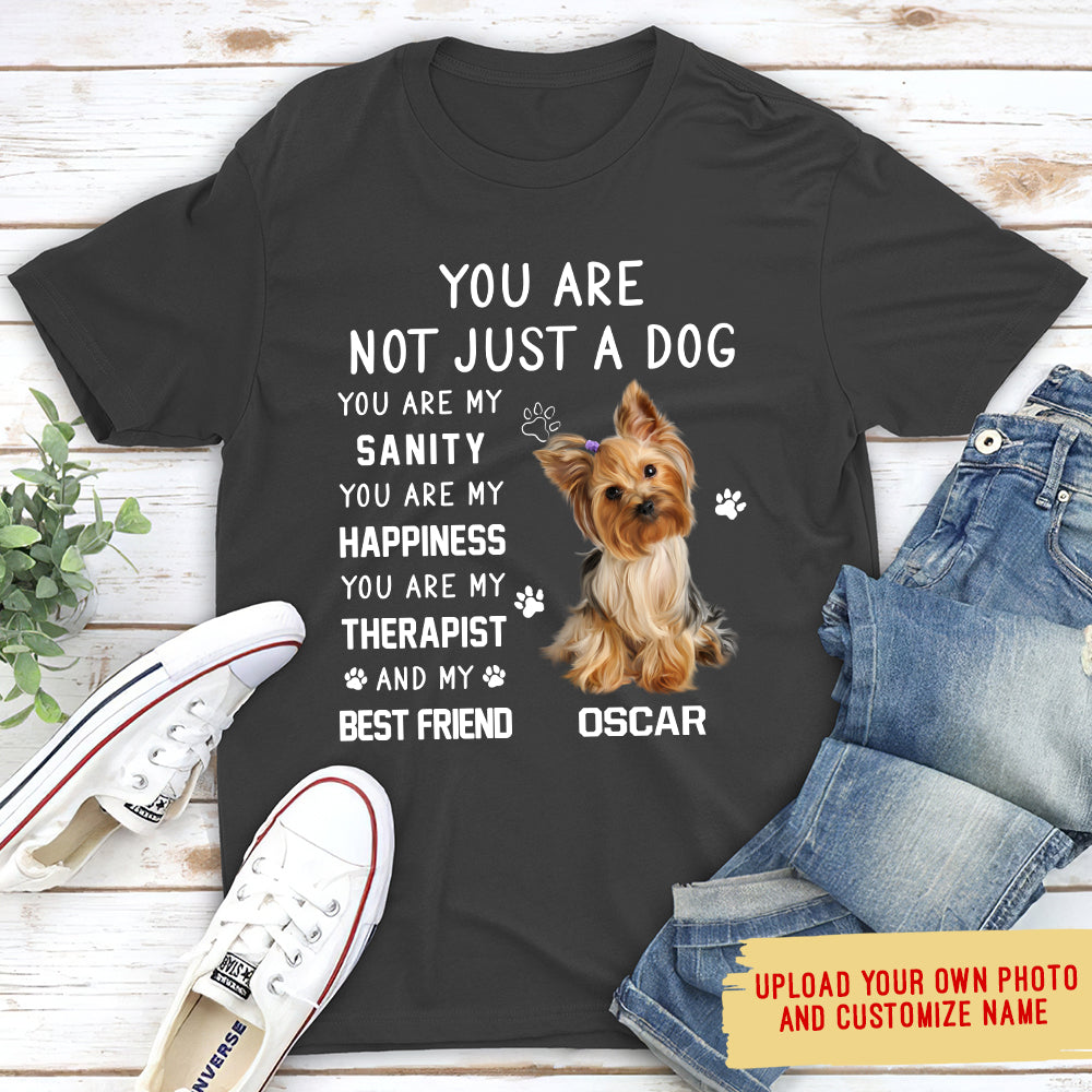 Not Just Dog Photo - Personalized Custom Photo Unisex T-shirt