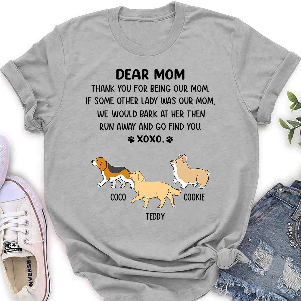 Dear Mom Xoxo - Personalized Custom Women's T-shirt