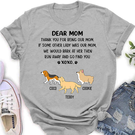 Dear Mom Xoxo - Personalized Custom Women's T-shirt